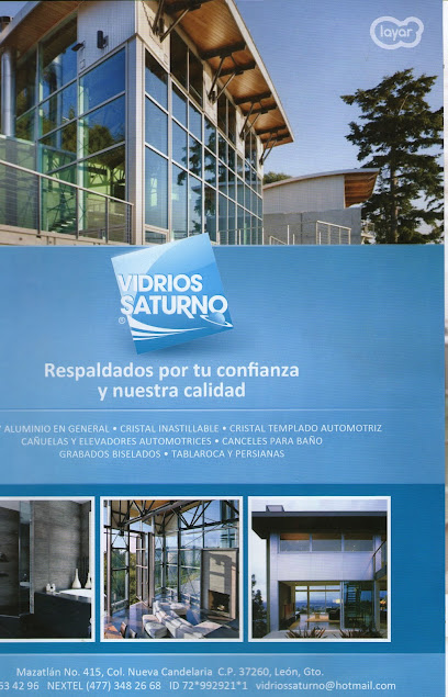Negocio Vidrios Saturno